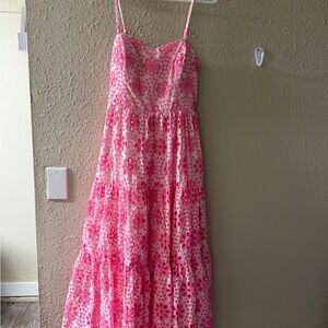 Lilly Pulitzer Pink Floral Maxi Dress